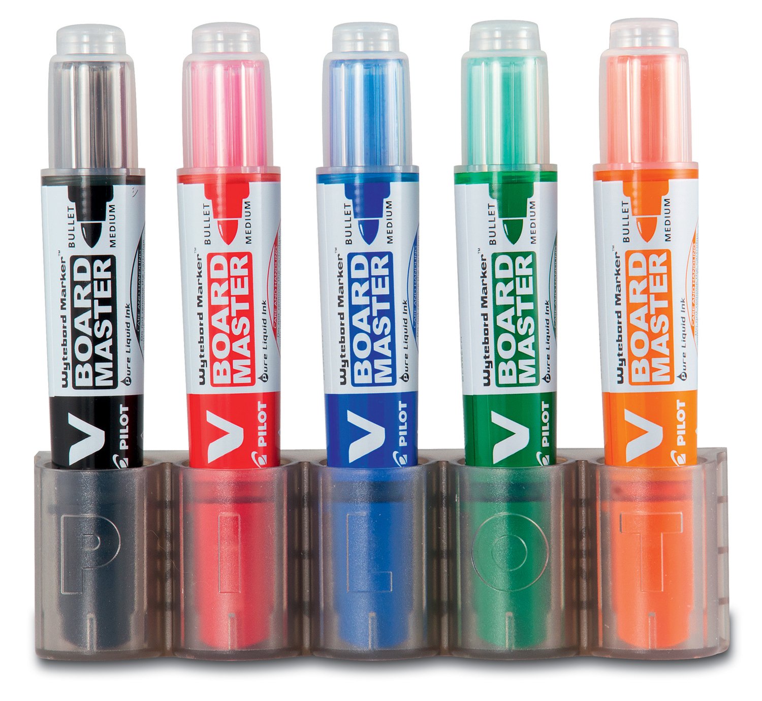 Pilot Whiteboard Pen 5080PH5 V-Board Master Begreen Thickness: 2.3 MM Set of 5 Black/Red/Blue/Green/Orange