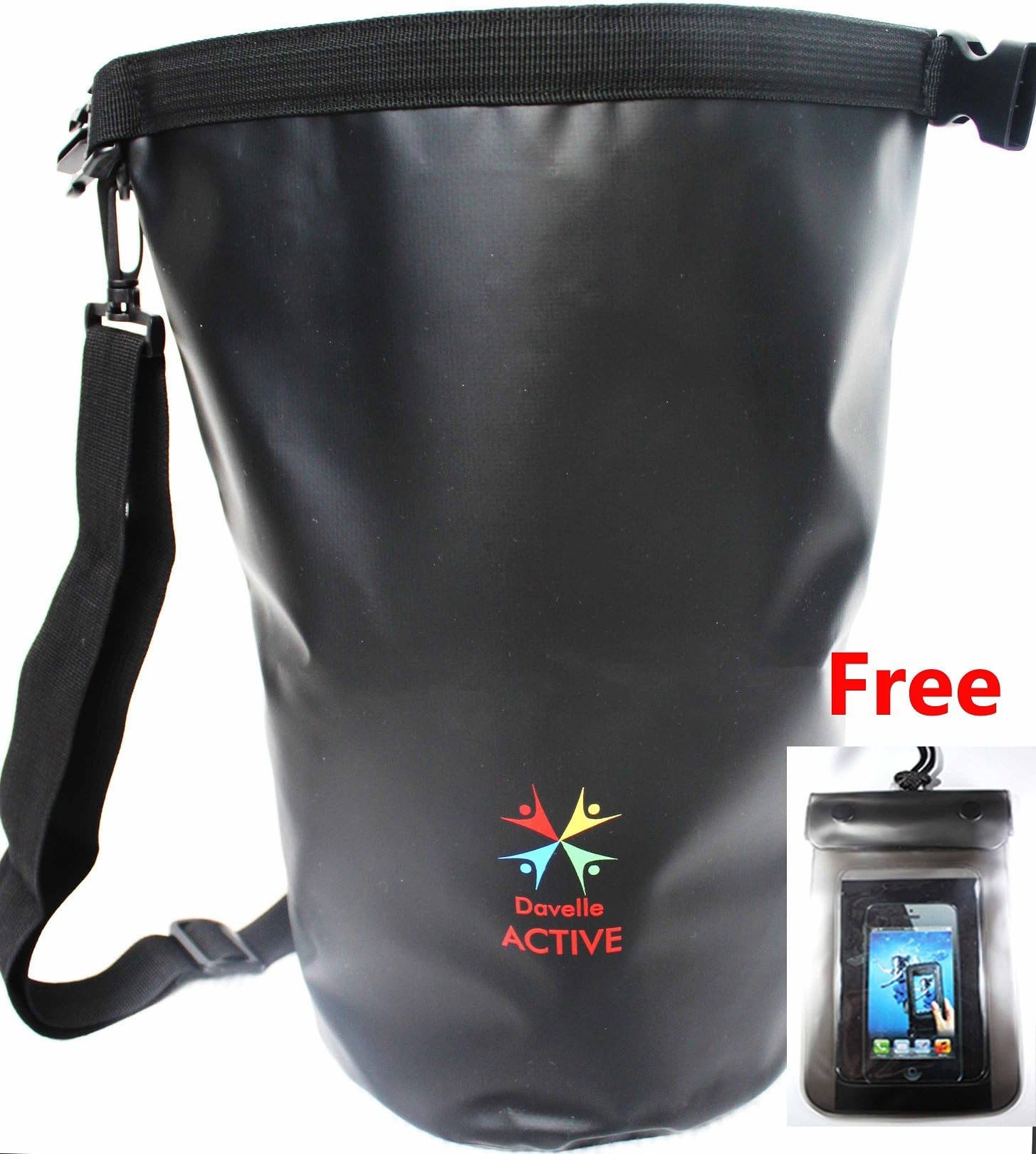#1 Best Dry Bag, 20L – Premium PVC Dry Sack. Comes with a Free Waterproof Phone Bag! Quality Waterproof Bag with Roll Top and Shoulder Strap – Dry Compression Sack with Superior Craftsmanship Guaranteed.