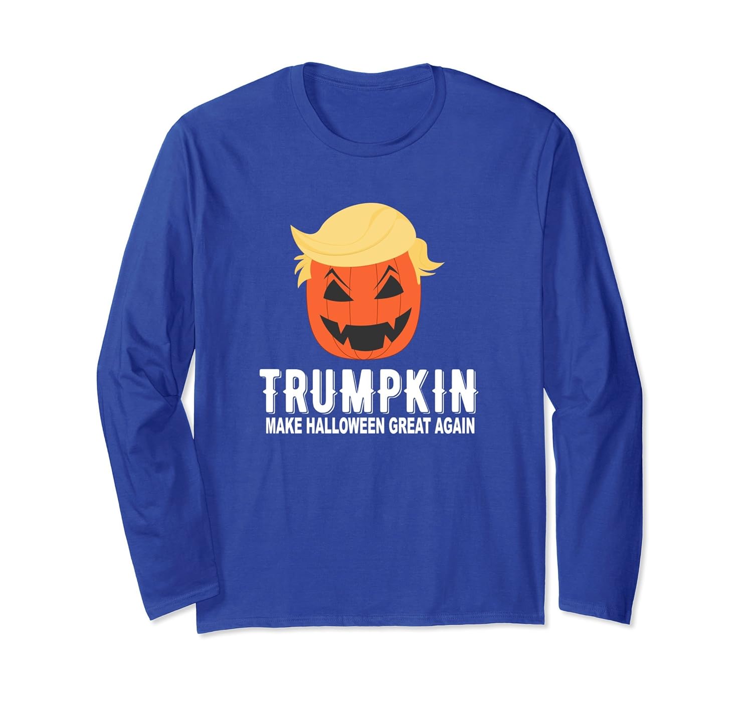 Trumpkin Halloween Long Sleeve T-Shirt-ANZ