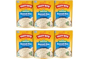 Tasty Bite Organic Basmati Rice, 8.8 Ounce, Pack of 12, Ready to Eat, Microwavable, Vegan, Gluten-Free