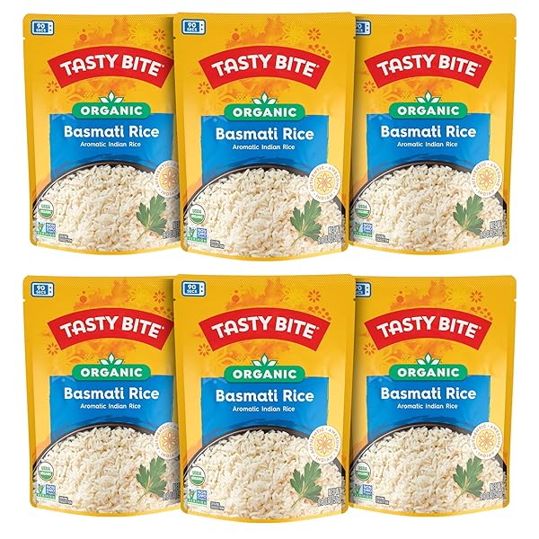 TASTY BITE ORGANIC BASMATI RICE, 8.8 OUNCE, PACK...