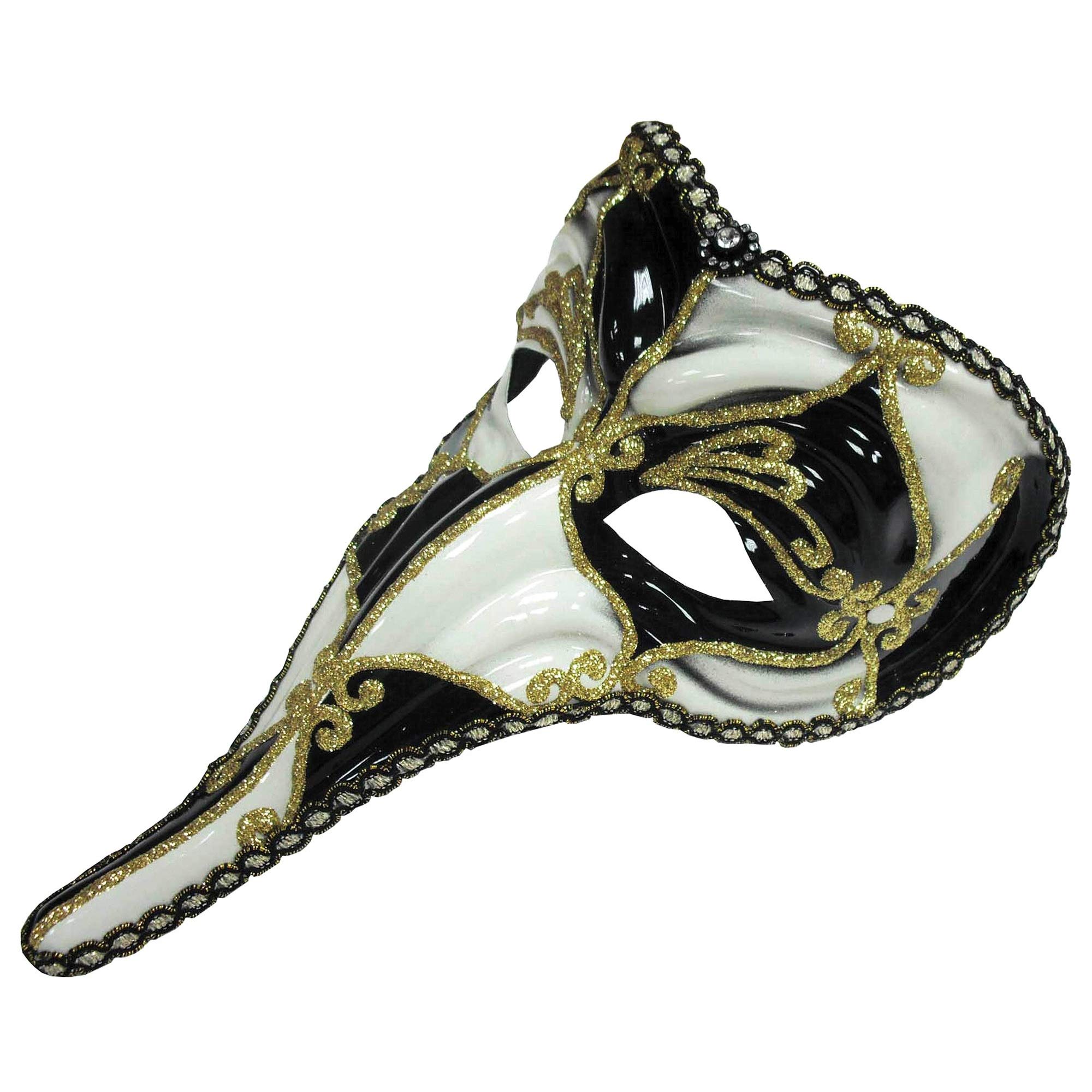 Black & White Loki Eye Mask (Pack of 1) - Eye-Cathing Design, Perfect Accessory for Cosplay, Festivals, Carnival, Halloween Events, & More Halloween