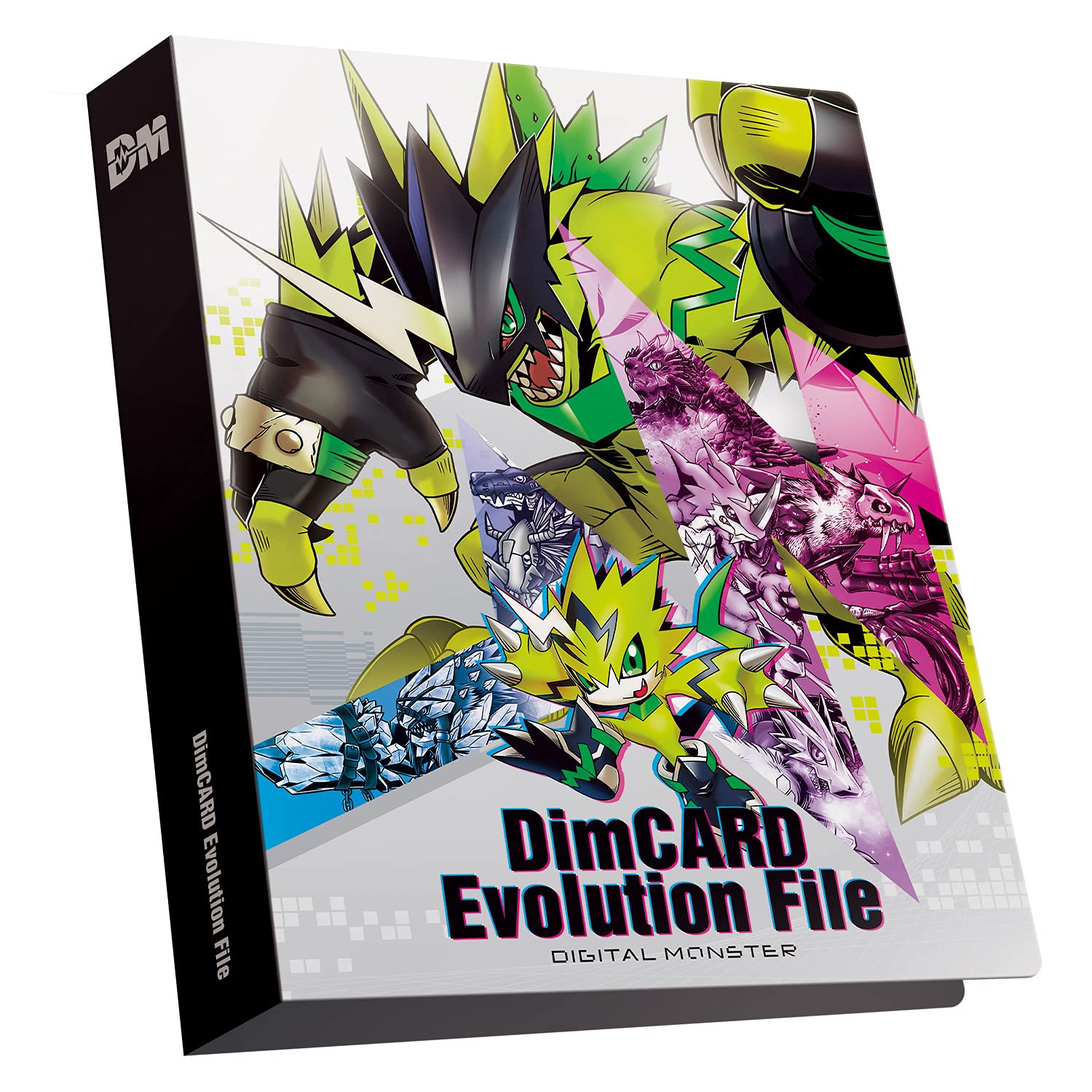 Bandai Digimon DIM Card Evolution File | Holds 10 DIM Cards & Includes 5 Tracking Sheets