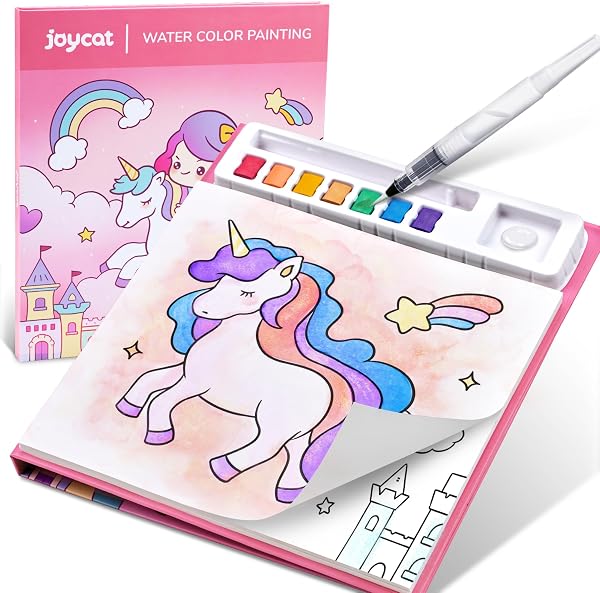 JoyCat Paint with Water Coloring Books for Toddlers (Magical Pony) | Watercolor Painting Set for Kids Ages 3-5 & 4-8, Arts &
