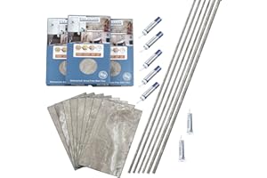 Palisade 25.6 in. x 14.8 in. Interlocking Vinyl Tile Shower and Tub Surround Kit in Venetian Marble