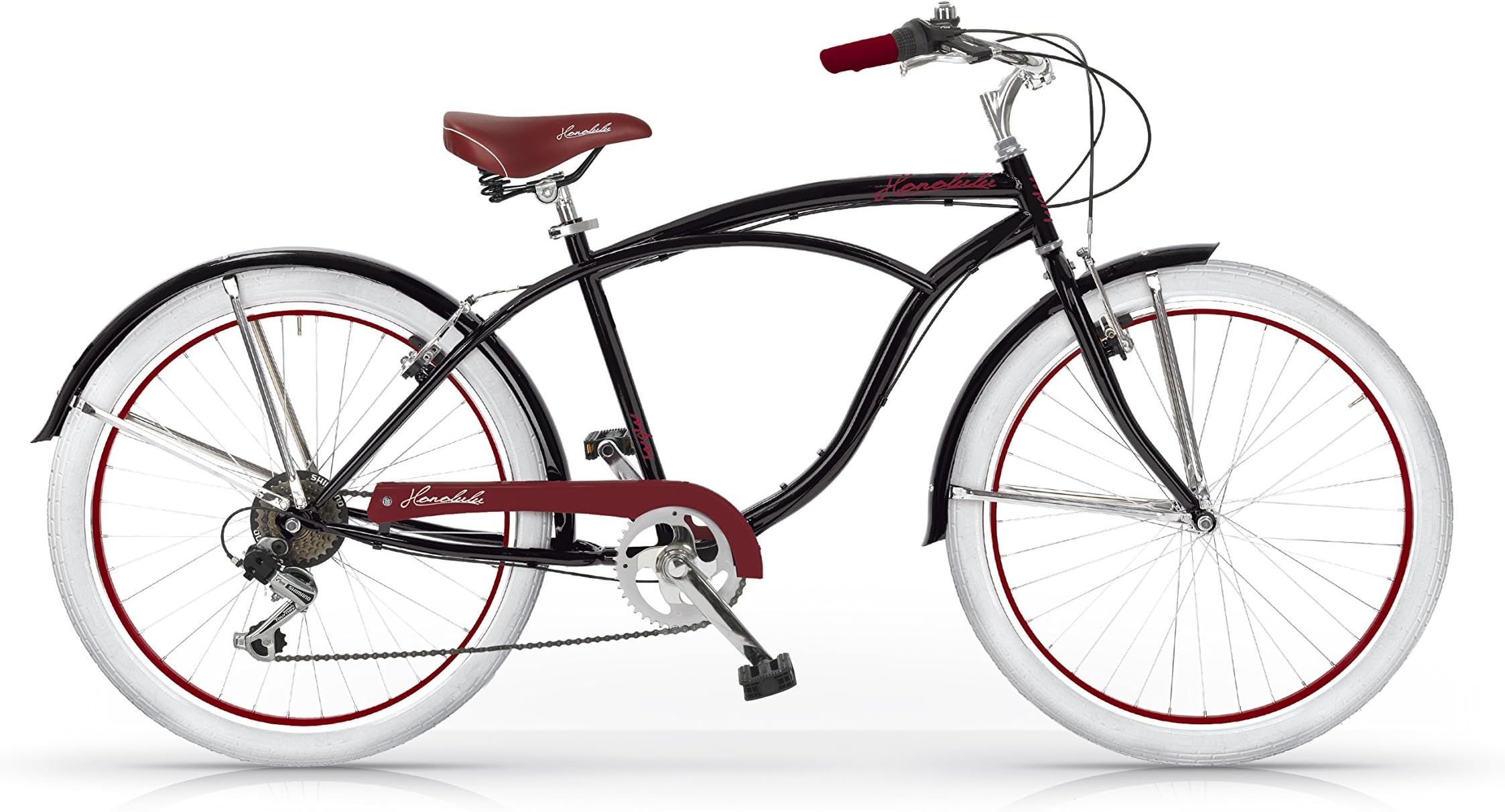 MBM Honolulu Speed Hybrid Bike – Black, 47 cm