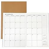 A5 Calendar Planner Jan 2026 - Dec 2027, Travelers Notebook Inserts for 2 Years, Monthly Calendar & Important Dates & Line & Dotted, 100gsm Paper, 8.3 x 5.5 in, 1pcs
