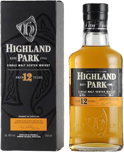 Amazon Co Jp 内容量350ml ハイランドパーク 12年 40度 350ml シングルモルトスコッチウイスキー 並行輸入品 食品 飲料 お酒