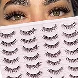 Short Mink Lashes False Eyelashes - 3D Fluffy Curly