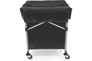 Rubbermaid Commercial Products, Cover for Rubbermaid Collapsible X-Cart 4 Bushel with Quick-Access-Lid and Multiple Built-in-Storage Pockets, Small (1889863)