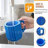 Lumsburry Build-on Brick Coffee Mug Blue Funny DIY Novelty Cup Gift view 3