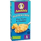 Annie’s Cheddar Gluten Free Mac and Cheese Dinner with Rice Pasta, Kids Macaroni and Cheese Dinner, 6 OZ (Pack of 12)