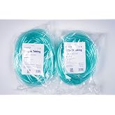 Global Crush Resistant Oxygen Tubing - 50'(50 ft) Tubing, Green - 2 Pack