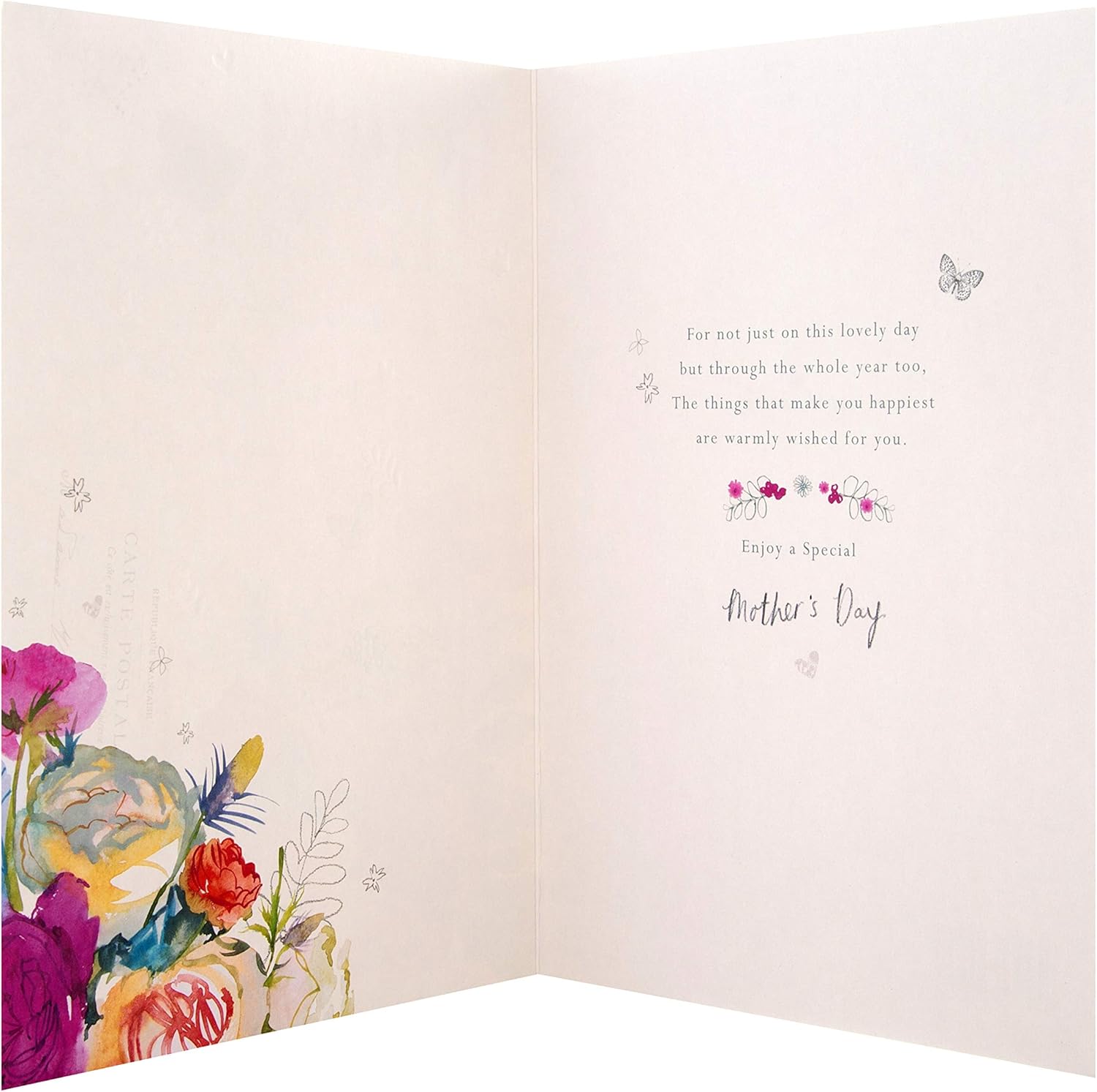 Hallmark Granny Mothers Day Card, Classic Floral Design, Mothers Day Card for Granny Pink, Purple, Blue, white, 22.8cm by 15.9cm - Image 5