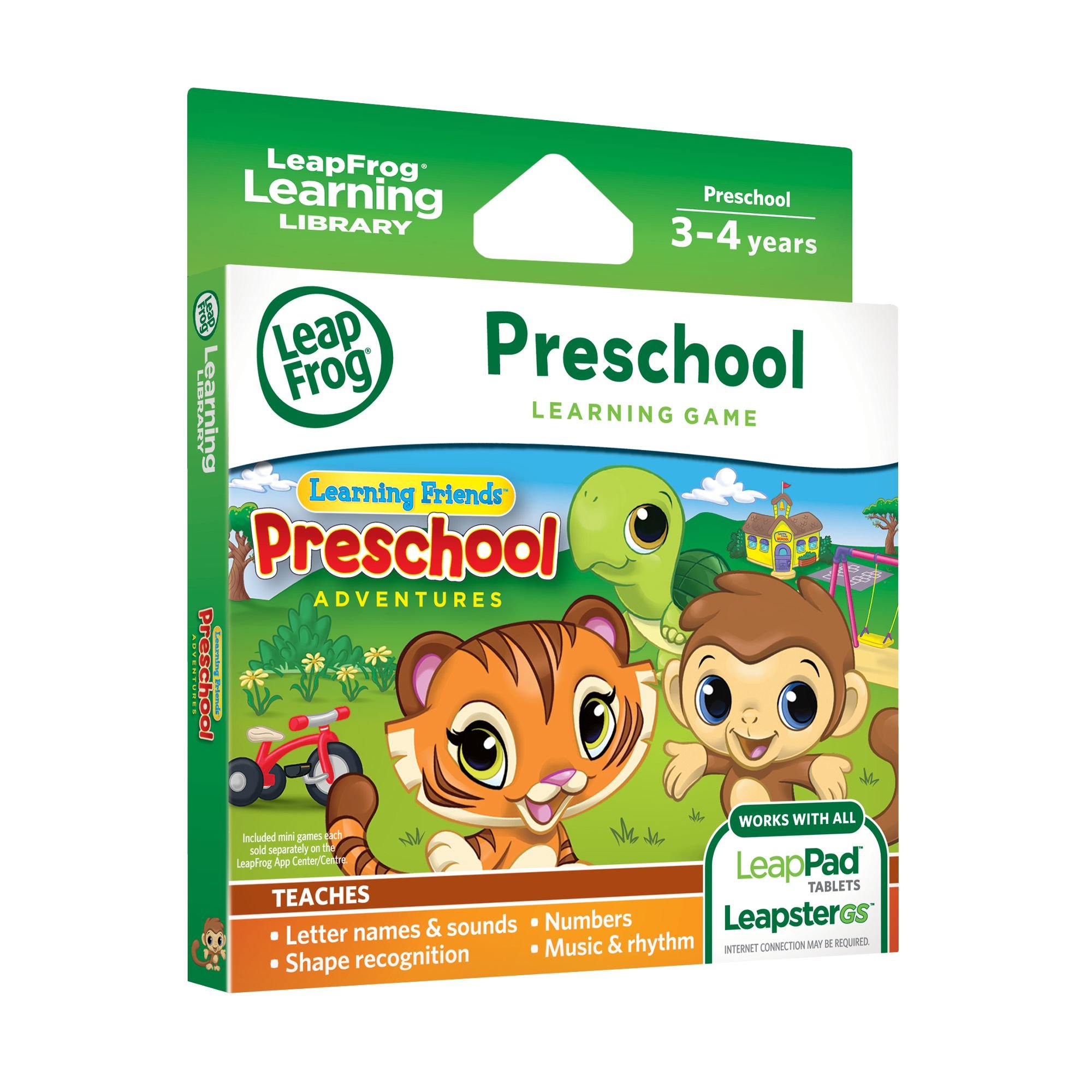 LeapFrog Learning Friends: Preschool Adventures Learning Game (for LeapPad3, LeapPad2, LeapPad1, Leapster Explorer, LeapsterGS Explorer)