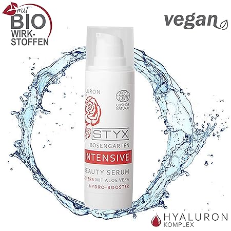 BIO Serum Gesicht HYALURON 30ml | NATURKOSMETIK VEGAN 99% natürlicher Ursprung | Feuchtigkeitsserum NATUR hochdosiert | Anti-