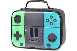 Tongtai Kids Lunch Box,Boy Insulated Lunch Boxes Game Leather Lunch Bag for School,Thermal Meal Cooler Lunch Bags for Boys Girls Kids Toddler Teen