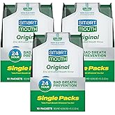 SmartMouth Mouthwash Travel Packets for 24 Hours of Fresh Breath Guaranteed, 3 Boxes, 10 packs each