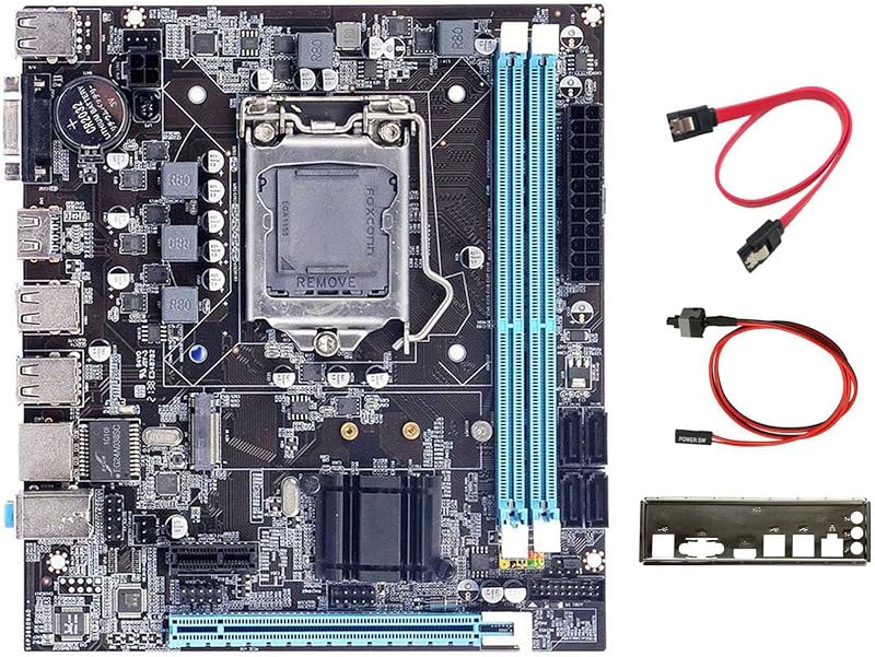 Oikabio H61 Motherboard LGA1155 M.2 NVME DDR3 PCIE 16X SATA Cable Baffle
