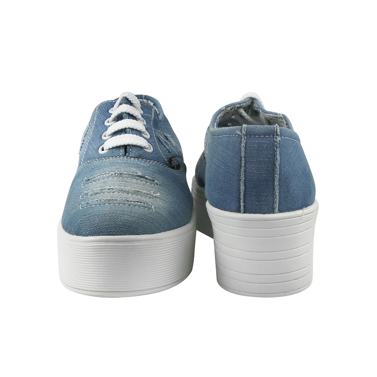 fashimo women blue denim casual shoes