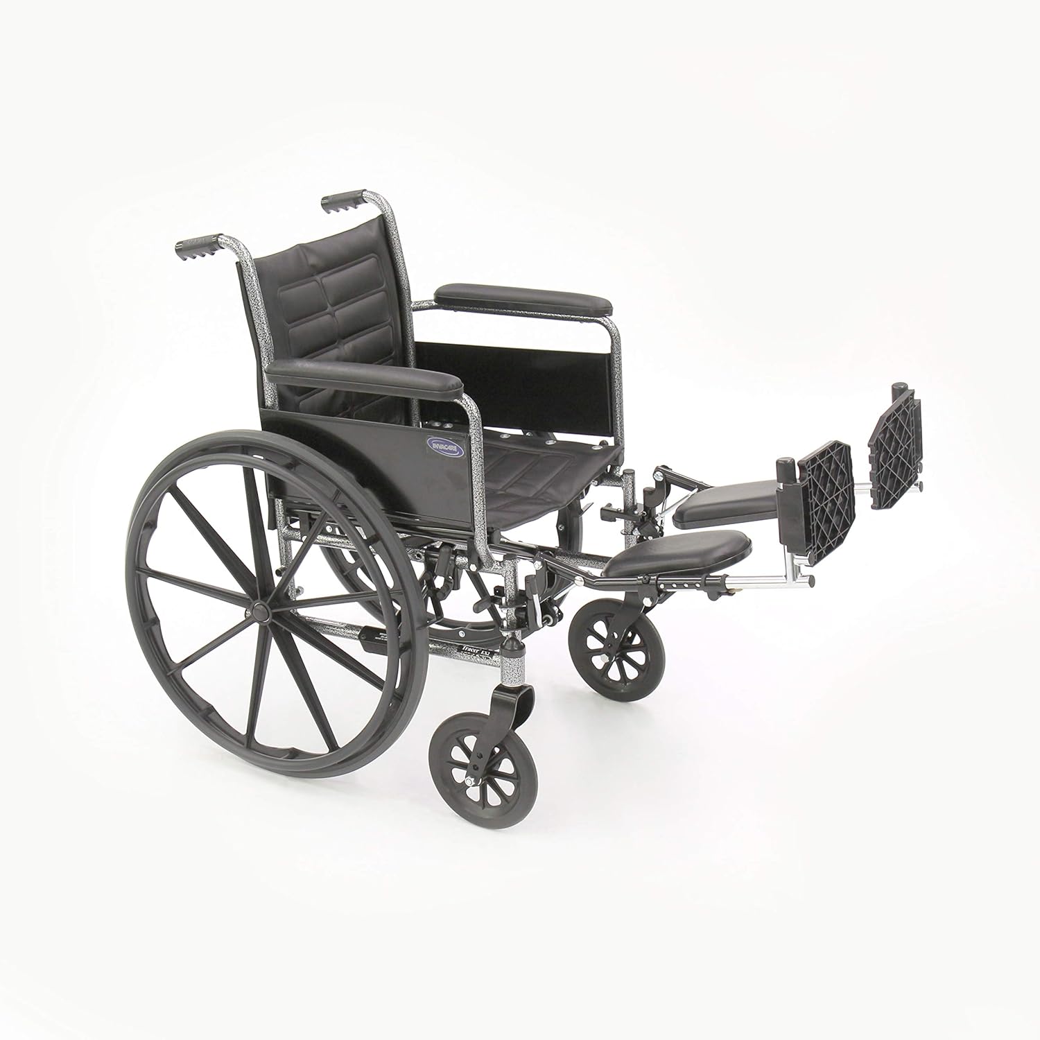 Invacare Wheelchair Elevating Legrests, Composite Footplates, Padded Calf Pads, 1 Pair, T94HCP, Black: Industrial & Scientific
