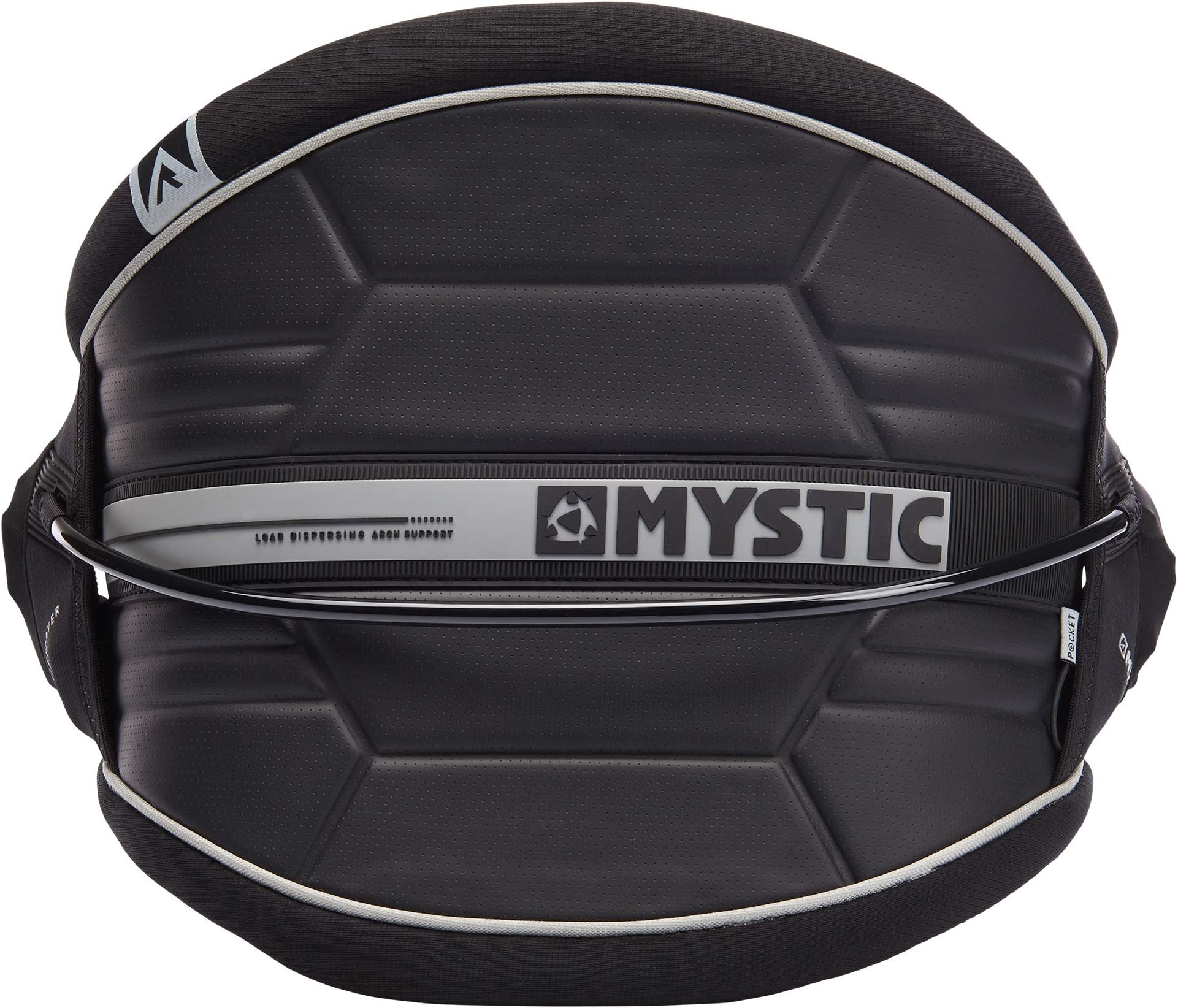 Mystic Watersports - Surf Kitesurf & Windsurfing Arch Flexhell Waist Harness Navy Lime - Soft Neoprene Edges