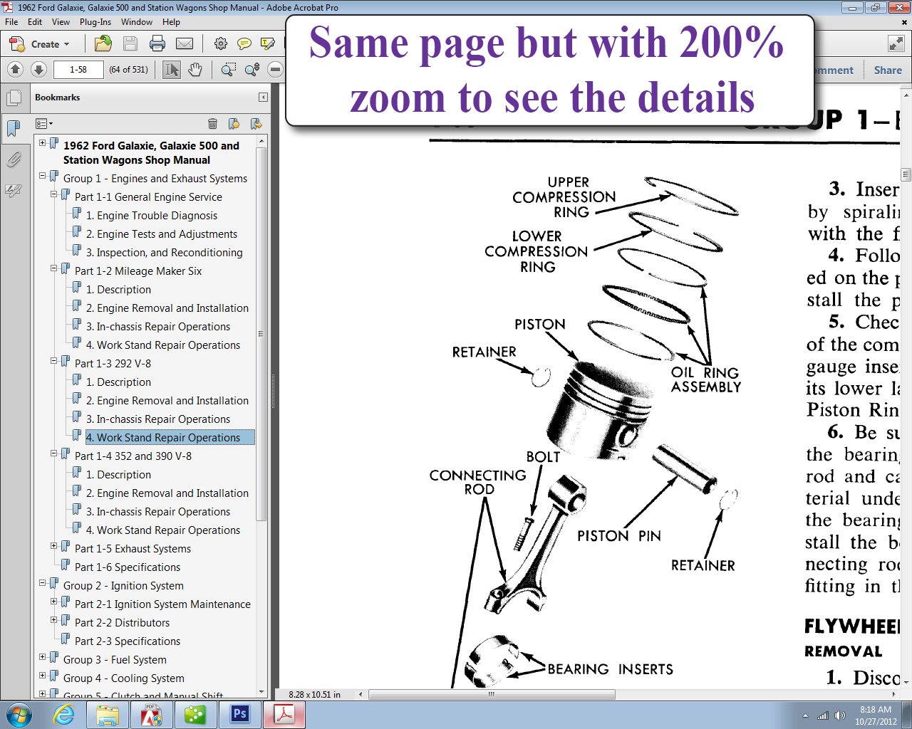 1962-63 Ford Galaxie and Mercury Monterey Shop Manual: Ford Motor Company:  9781603710572: Amazon.com: Books