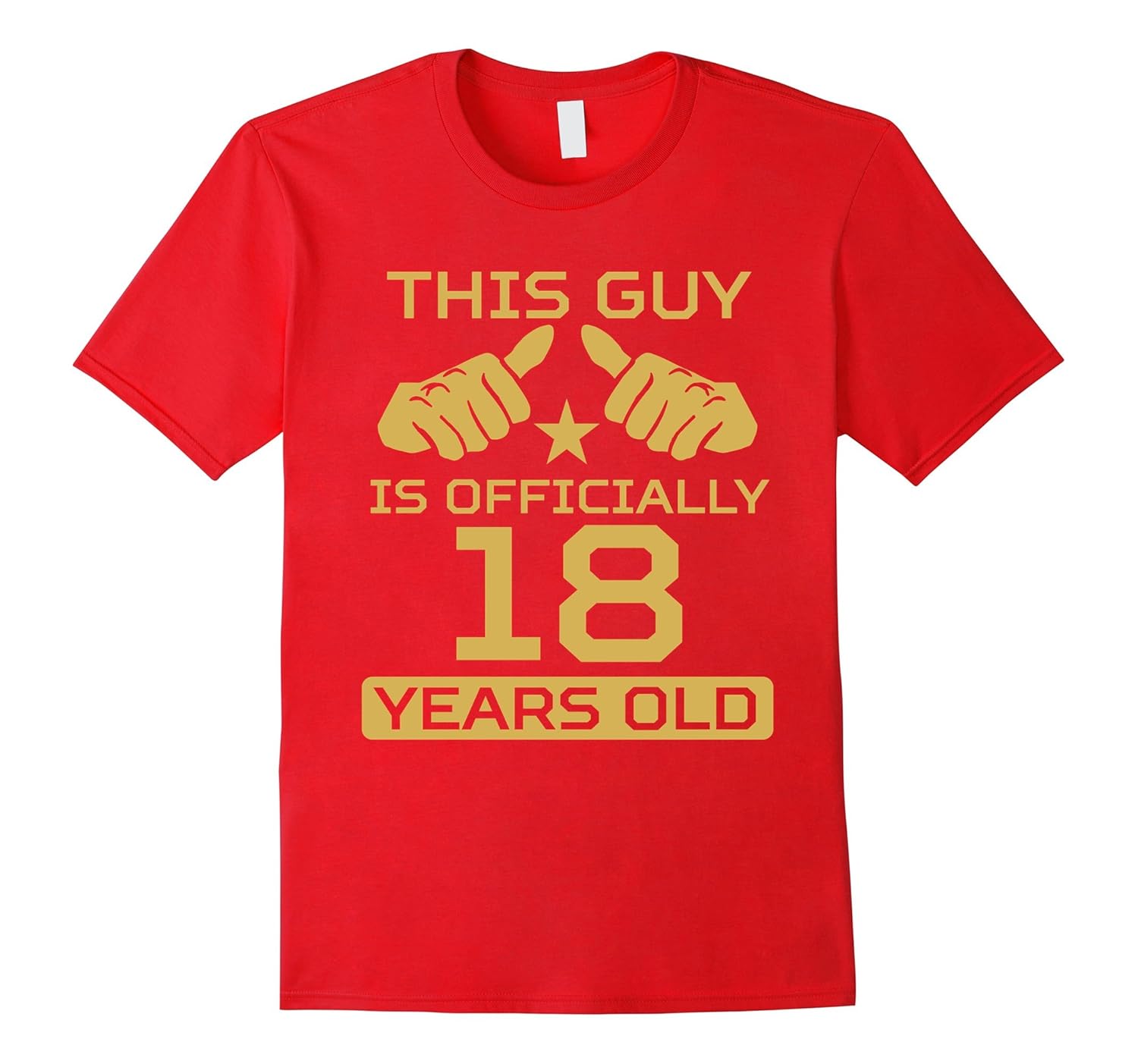 Mens This Guy Is Officially 18 Years Old 18th Birthday T-Shirt-ANZ