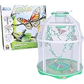 Uncle Milton Butterfly Farm Live Habitat - Observe Caterpillars Transform Into Butterflies, STEM Toy, Great Gifts for Boys &amp; Girls Ages 6+