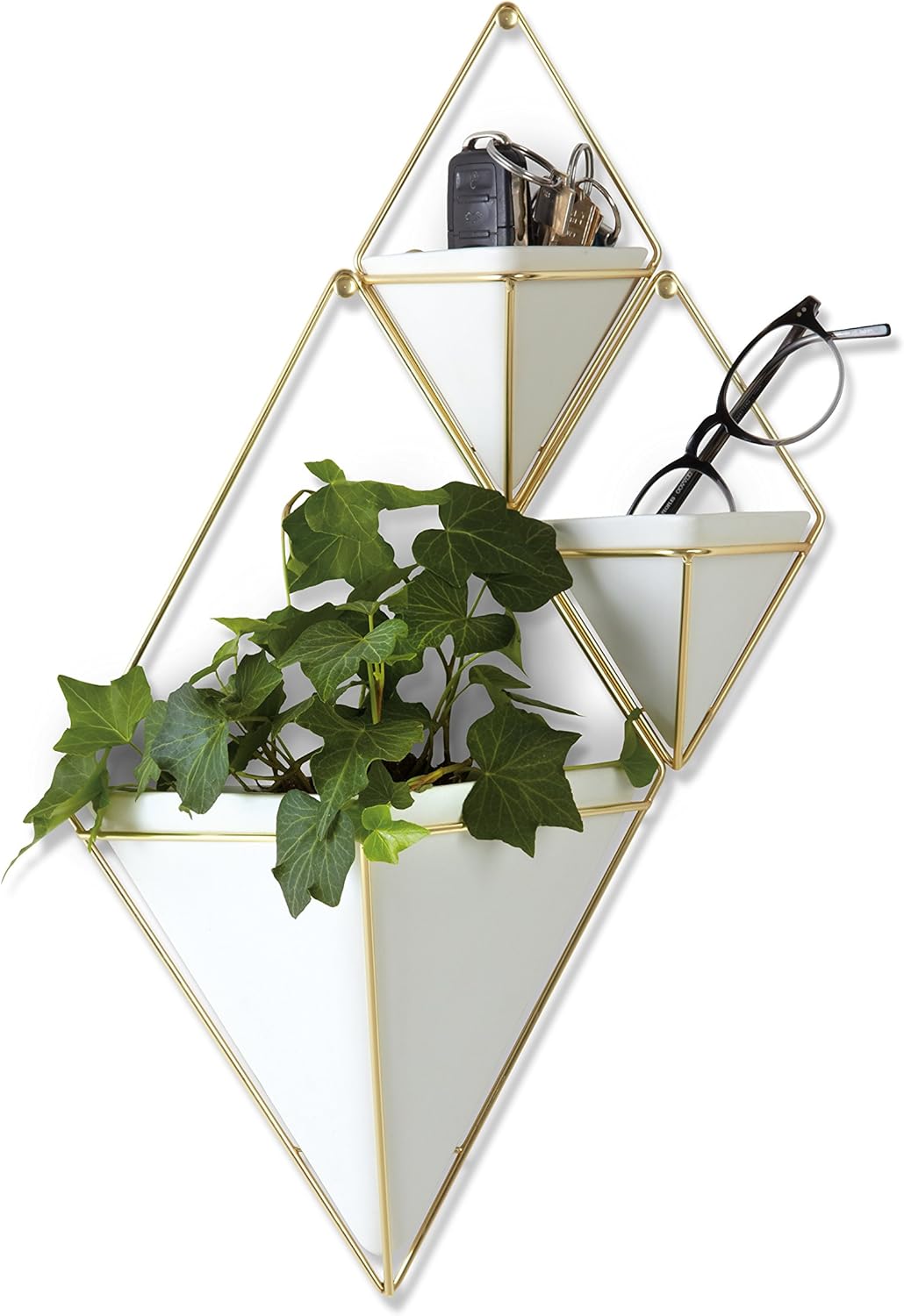 Umbra Trigg Hanging Planter Vase Geometric Wall Decor