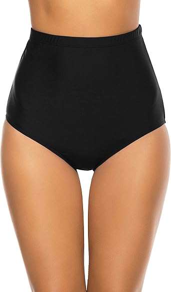 ultra high waisted swim shorts