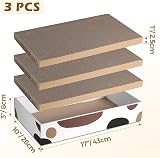 ComSaf Cat Scratching Board 3 Pack Reversible Cardboard 43x26x8 cm view 2