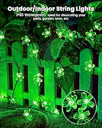 Brightown 60 LED Flower Solar Lights String Outdoor