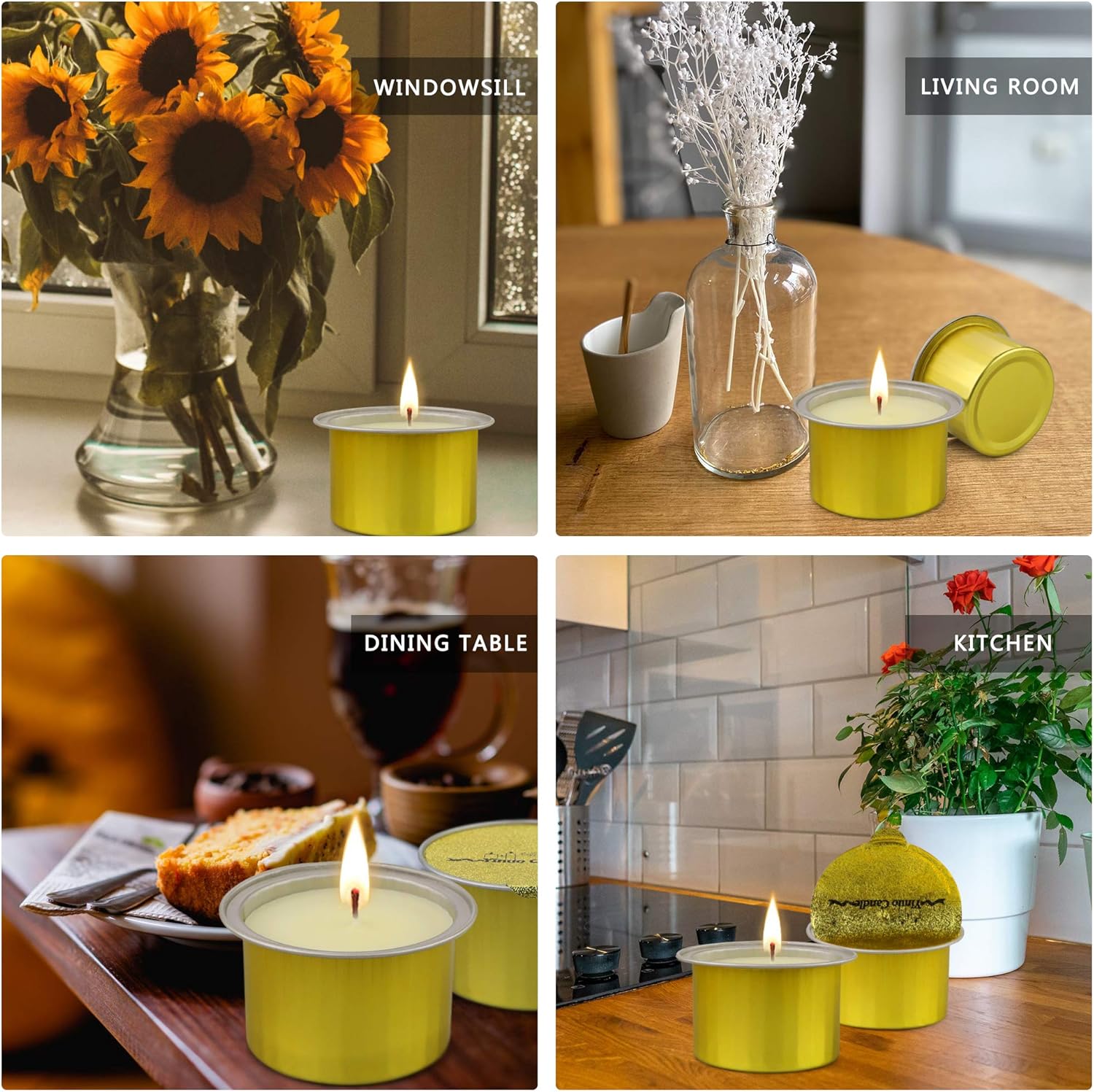 Citronella Candles Outdoor 12 Pack Scented Candles Set with Citronella