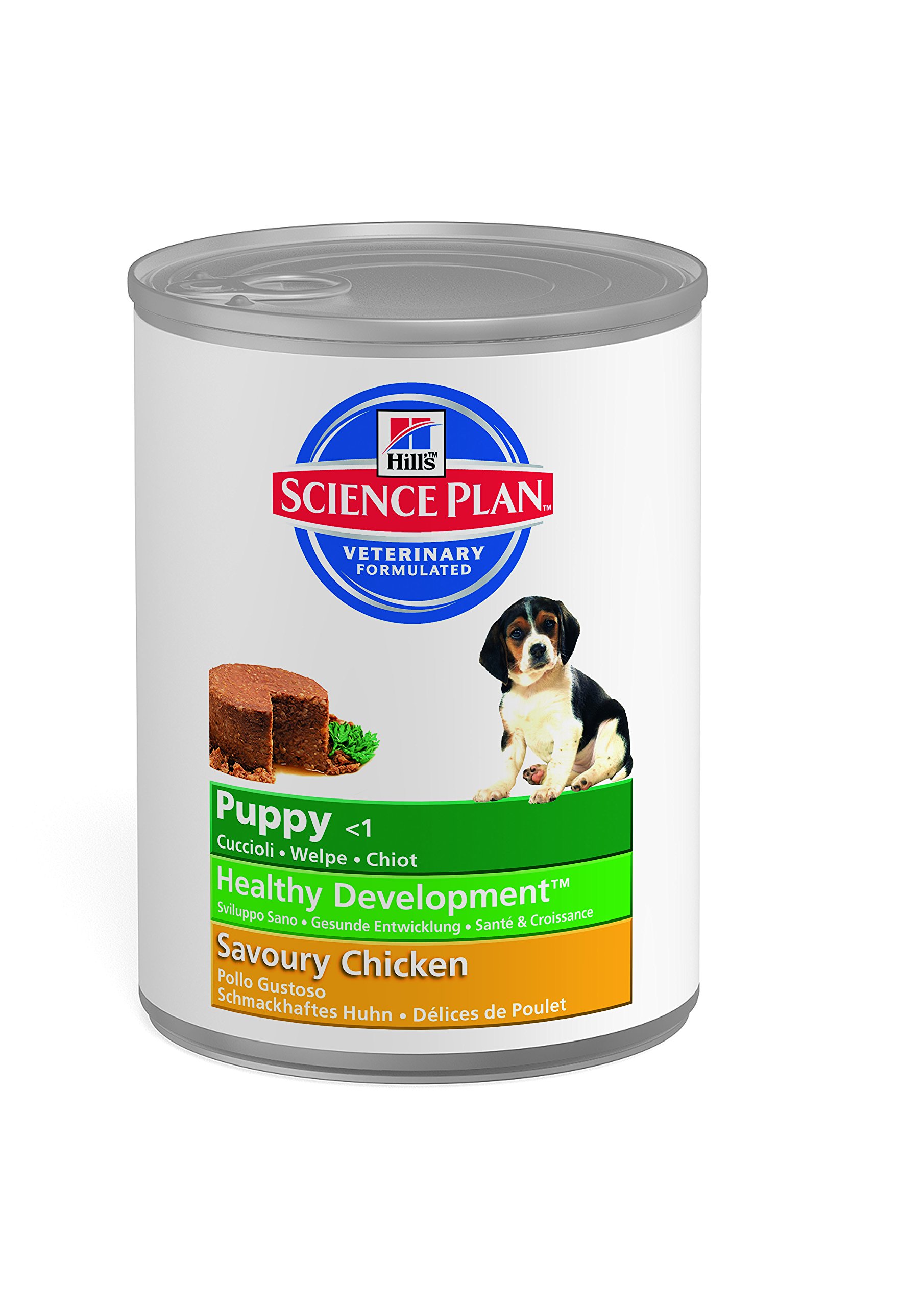 Hill's Science Plan Dog Puppy Medium Breed Health & Growth Food for Dogs Chicken Boxes 370 g - Pack of 12