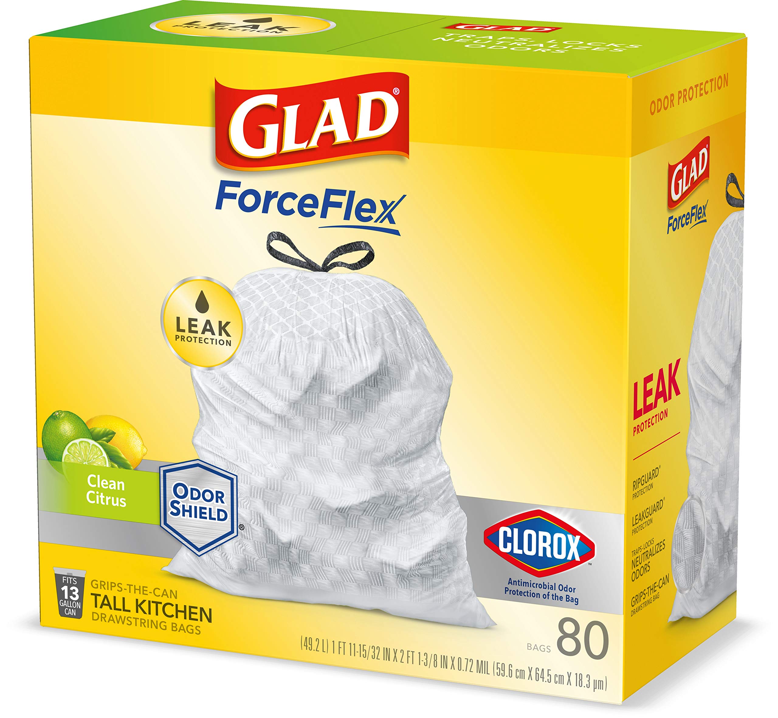 Mua Glad ForceFlex Tall Kitchen Drawstring Trash Bags Antimicrobial