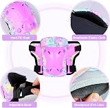 MHJY Kids Helmet and Pads Set with DIY Stickers Unicorn 3-8 Years view 5
