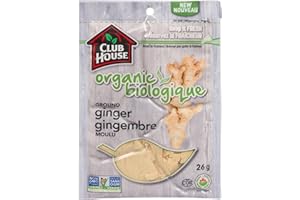 Club House, Quality Natural Herbs & Spices, Organic Ground Ginger, 26g