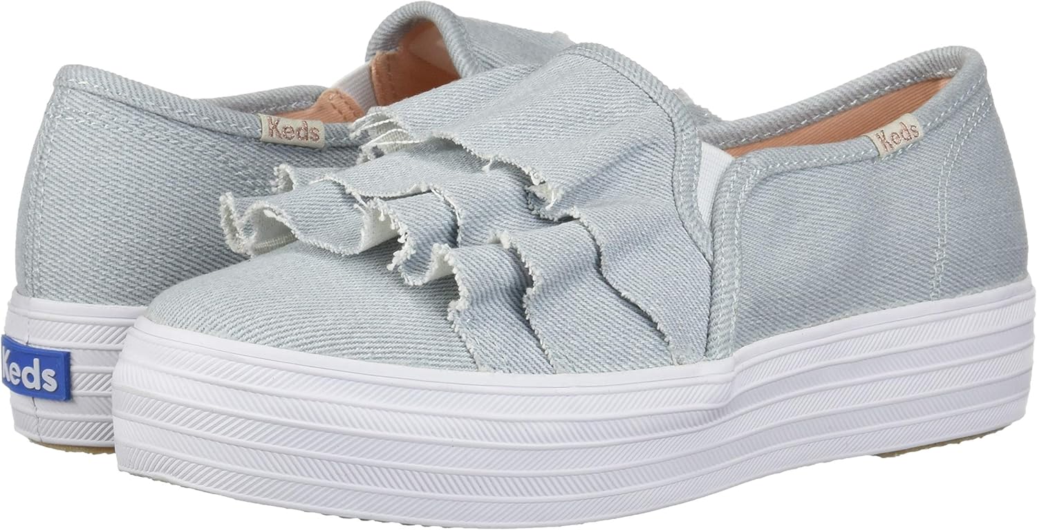 keds triple ruffle leather