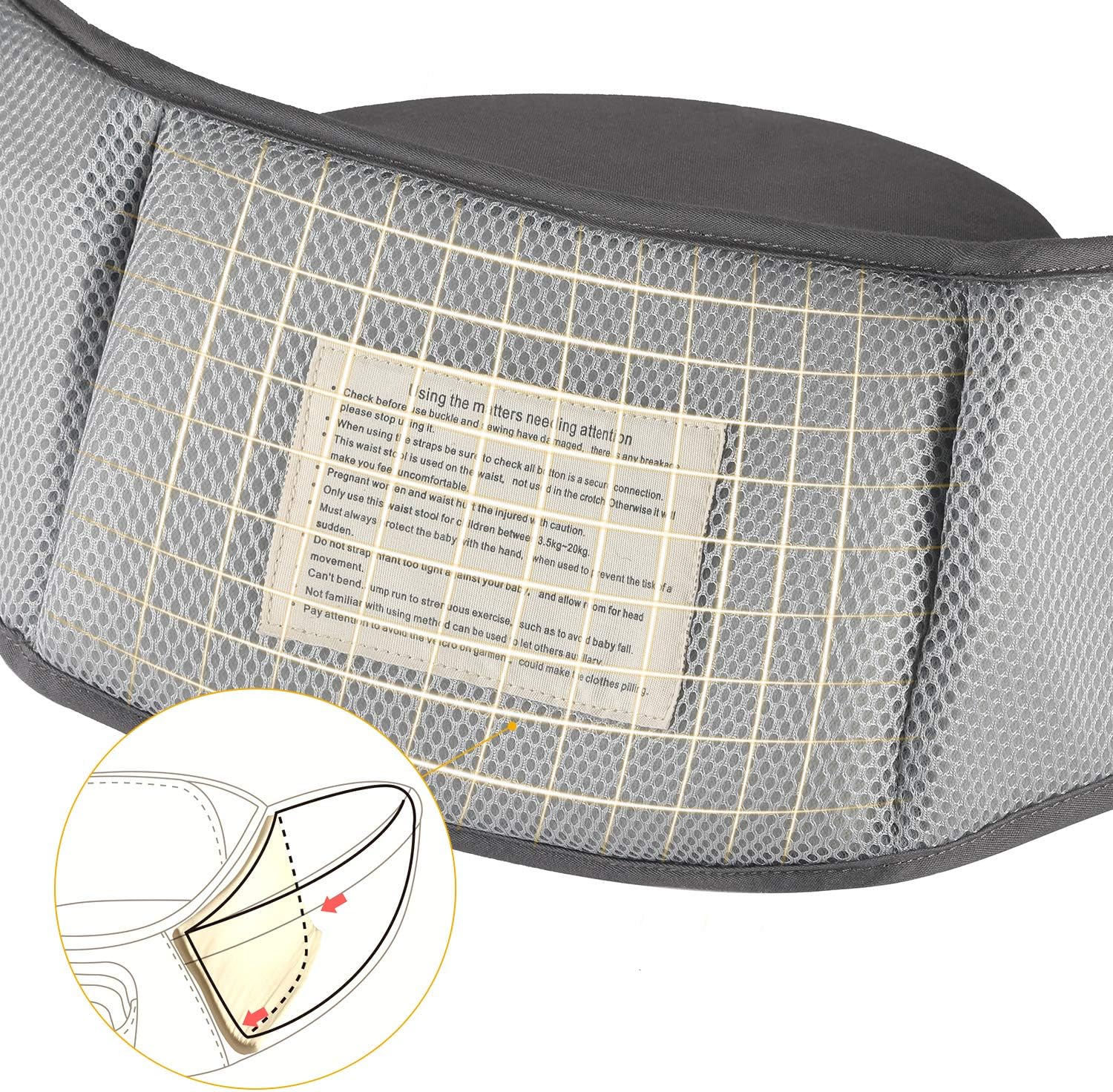 Gris Gagaku Porte Bebe Siege De Hanche Avec Protection De Ceinture De Securite Siege De Hanche Bebe Puericulture Porte Bebes Gris Gagaku Porte Bebe Siege De Hanche Avec Protection De Ceinture De Securite Siege De Hanche Bebe Puericulture Porte Bebes