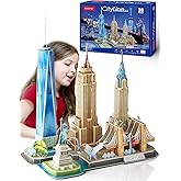 CubicFun 3D Puzzle - Puzzles for Kids Ages 8-10 New York City STEM Projects Arts and Crafts for Kids Ages 8-12 - Toys for Gir