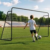 MOPHOTO Soccer Goal, 6X4/8x6/10x6.5/12x6/16x7/18.5x6.5/21x7/24x8ft Soccer Goals for Backyard, Full Size Soccer Goal for Teens &amp; Adults Training