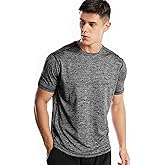 Zengjo Athletic Shirts for Men Short Sleeve Quick Dry Workout Running Gym Sport Exercise Tee Moisture Wicking