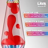 Lava Lamp 2488 Green Wax Blue Liquid Decorative Base Cap 14.5in view 2