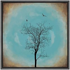 SIGNWIN Framed Canvas Wall Art Bird Flying Over...
