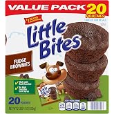 (Value Pack) Little Bites Fudge Brownies, 20 individual packs, (1.8 oz each), Made with Real Chocolate Mini Muffins, 36 oz Multipack