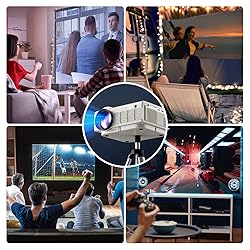YEZMEK Native 1080P Projector with 5G WiFi and