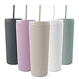 Simple Modern Plastic Matte Studded Tumbler with