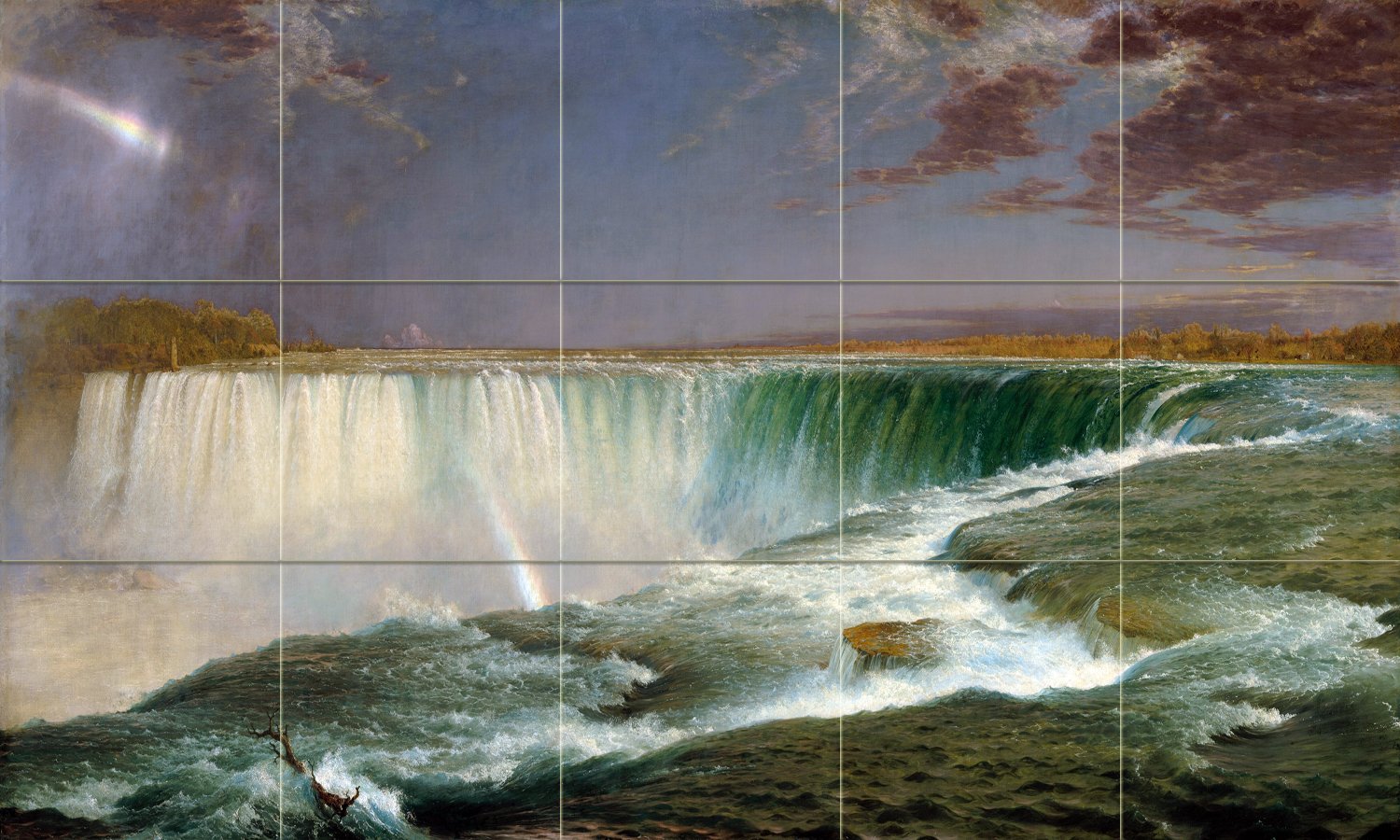 Tile Mural Niagara Falls waterfall F. Church Kitchen Backsplash Marble Ceramic - Picture 24 of 41