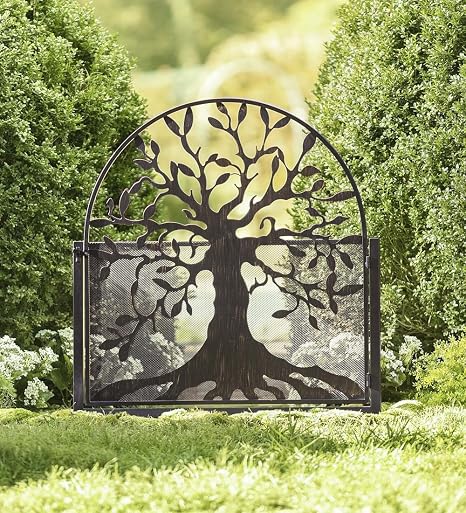 Plow & Hearth Puerta de jardín de Metal con diseño de árbol de la ...